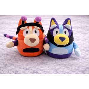 Bluey & Bingo Kids Plush Slippers Size 11-12 Soft Cozy Cartoon House Shoes